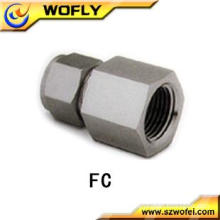 AFK Stainless Steel Female Connector Interchangeable With Swagelok Tube fittings